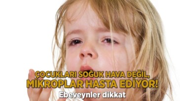 Ebeveynler dikkat! Çocukları soğuk hava değil, mikroplar hasta ediyor