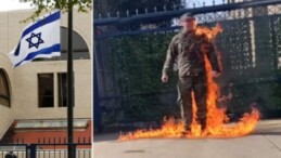 İsrail Büyükelçilik binası önünde kendisini yaktı: ‘Özgür Filistin’ dedi