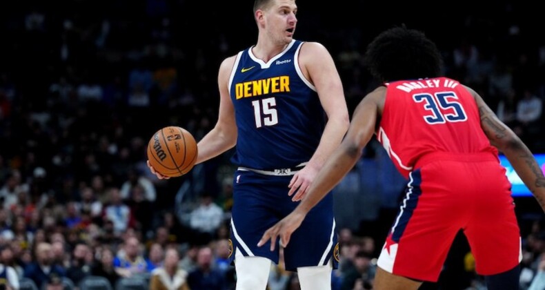NBA’de Nikola Jokic’in tarihe geçtiği maçta Nuggets, Wizards’ı yendi
