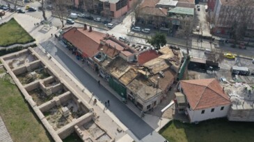 Edirne’de Havlucular Hanı ve Mezit Bey Hamamı’nda restorasyon başladı