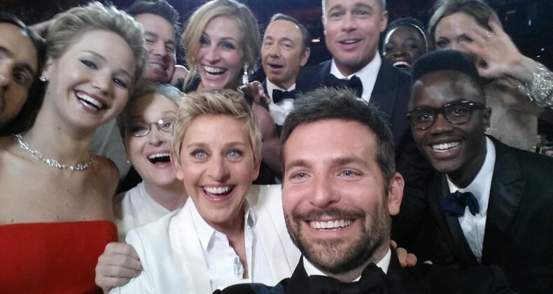 Oscar’da çektikleri selfie başlarını yaktı… 10 yıllık lanet