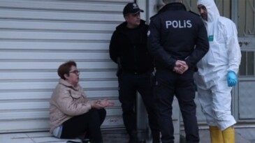 Yangın sonrası evde tüyler ürperten görüntü