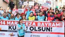 14 Mart Tıp Bayramı’nda sağlık çalışanlarından protesto