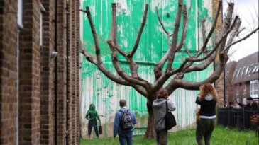Banksy’nin yeni eseri ortaya çıktı: Çevre mesajı verdi