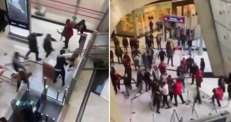 PKK destekçileri, havalimanını karıştırdı: Yaralılar var