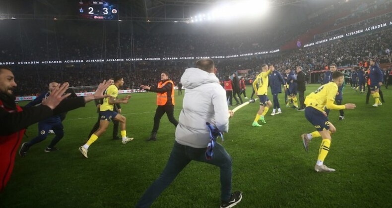 Trabzonspor-Fenerbahçe maçı sonrası yaşanan olaylara ilişkin tutuklanan 5 kişiden biri tahliye edildi