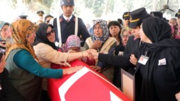 Kaza şehidi astsubay son yolculuğuna uğurlandı