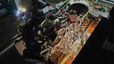 10 katlı ‘Dubrovnik’ oteli çöktü, turistler enkaz altında kaldı