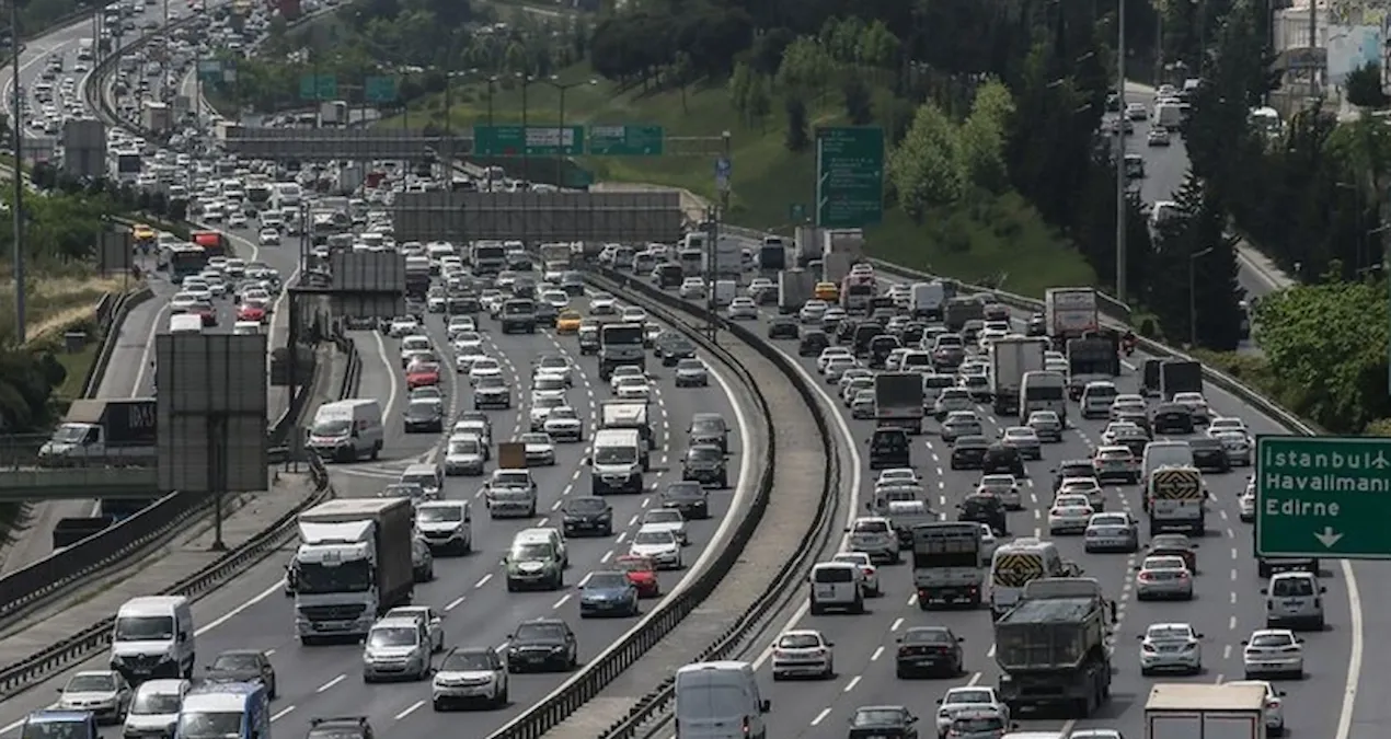 İstanbul’da bayram trafiği…. Yoğunluk yüzde 71’e çıktı