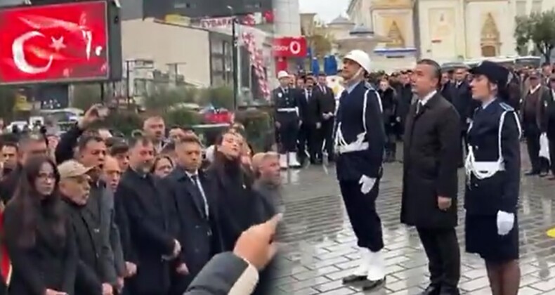 10 Kasım törenine ‘belediye başkanı’ ünvanıyla katılan kayyuma soğuk duş