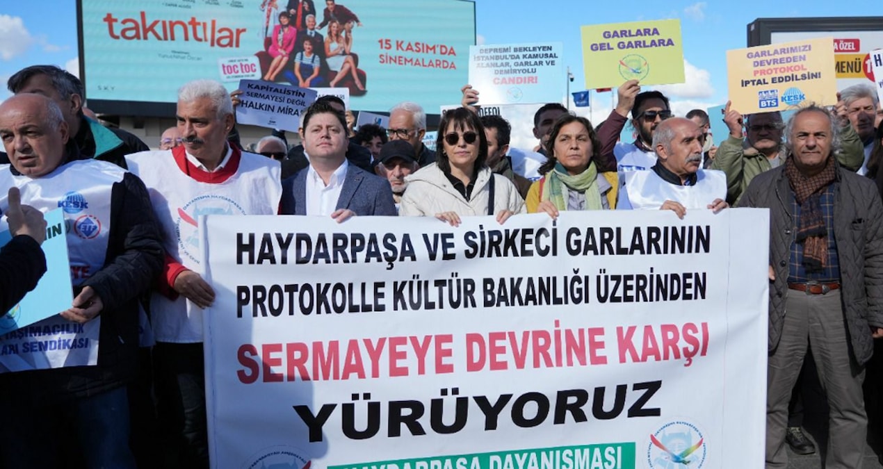 Haydarpaşa ve Sirkeci garları için eylem