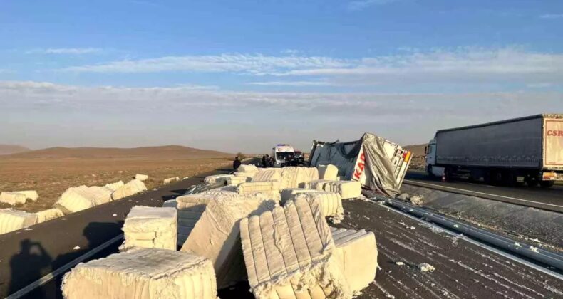 Konya’da Tır Devrildi: 1 Ölü, 1 Yaralı