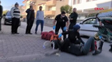 Otomobil ile motosiklet çarpıştı: 1 yaralı