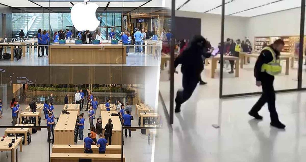 2 hafta boyunca 11 çocuk çok basit bir teknik kullanarak birçok Apple Store’u yağmaladı