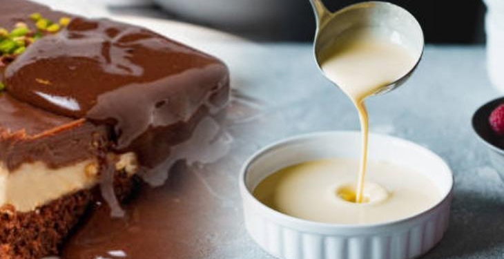 2 renkli muhallebi böyle yapılıyormuş! Pastası için keke 15 dakika verin: Sürekli karıştırın