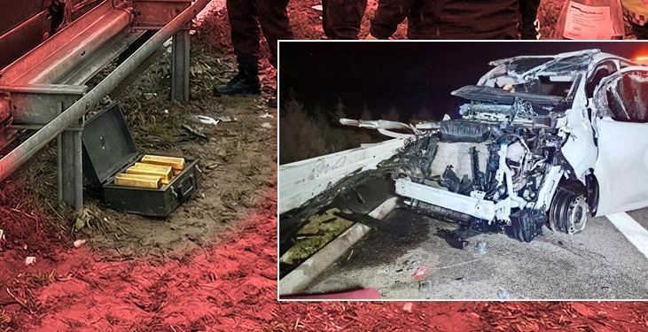 Bursa’da sır dolu kaza! 8 külçe altın buhar oldu