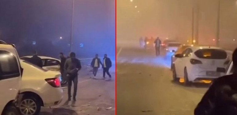 Diyarbakır’da 13 araç zincirleme kazaya karıştı! Çok sayıda kişi yaralandı
