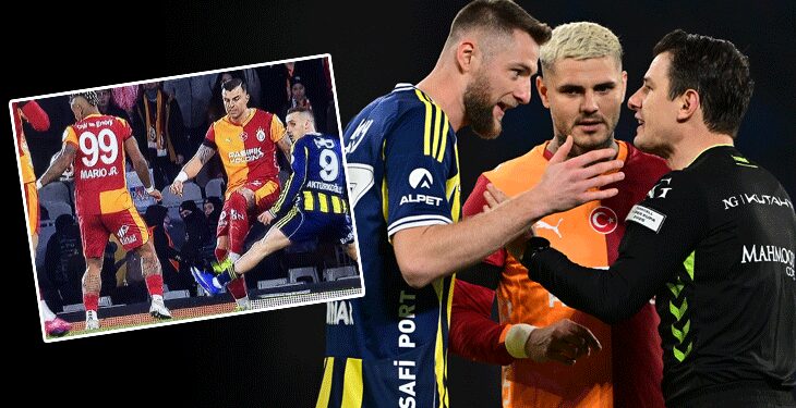 Galatasaray – Fenerbahçe finalinde tartışma yaratan penaltı pozisyonu!