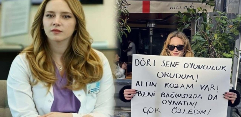 Hayal Köseoğlu’ndan ilginç paylaşım: Sokakta pankart açıp seslendi!