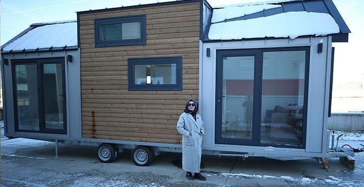 Kadın girişimcinin ürettiği taşınabilir evler 17 ülkenin yolunu tutuyor
