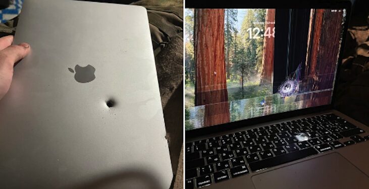 MacBook, topçu mermisi parçasını durdurdu: Ukraynalı askerin hayatını kurtardı