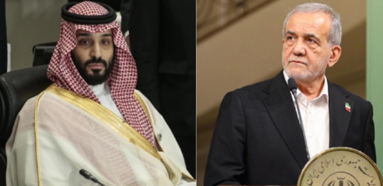 Mesud Pezeşkiyan ile Veliaht Prens Selman görüştü