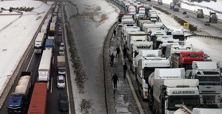 TAG otoyolunda kilometrelerce araç kuyruğu!