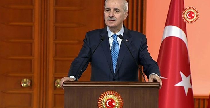 TBMM Başkanı Kurtulmuş: Silahlı örgütlerin tamamının Suriye sahasından çekilme vakti gelmiştir