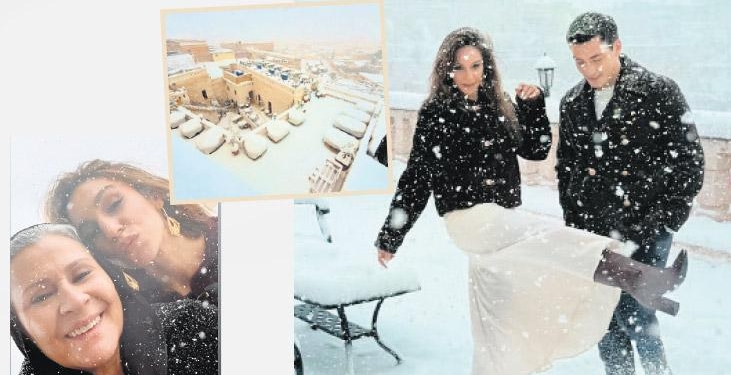 ‘Uzak Şehir’e kar yağdı