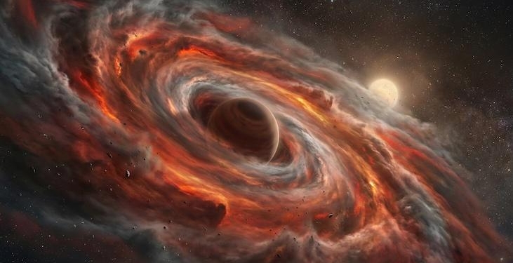 Uzmanlar gizemli bir cismin etrafında dönen, metal bulutumsu keşfetti