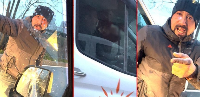 Yol ortasında maganda kabusu! ‘Senin ağzını burnunu kıracağım, şirketin sahibi benim’