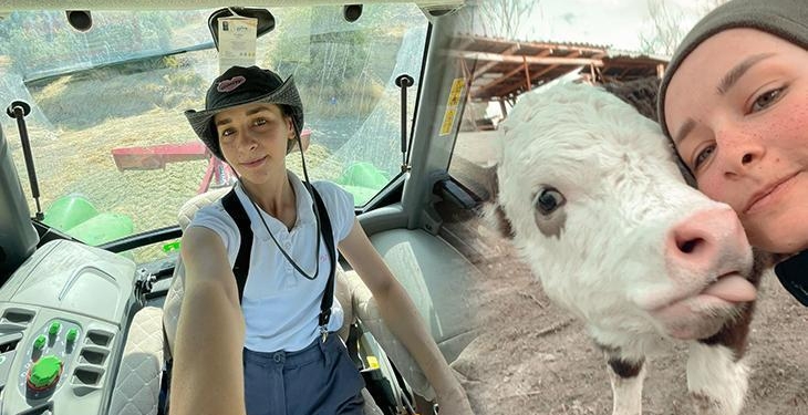 15 yaşında traktör sürüp hayvancılığa başladı! ”Gençliğini köyde harcıyorsun’ diyen çok oldu’