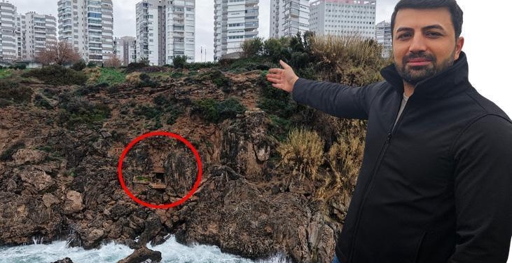 Antalya’da falezlerde gizli yaşam! Denizden çıktı, gördüklerine inanamadı: Bayağı bir yerleşke