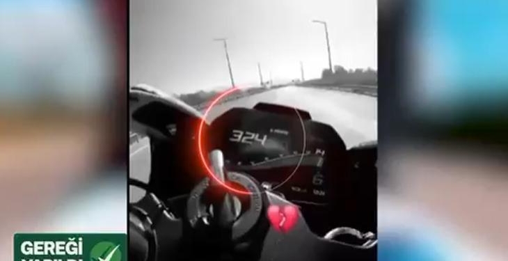 Bakan Yerlikaya duyurdu! Otoyolda 324 km hız yapan sürücü yakalandı