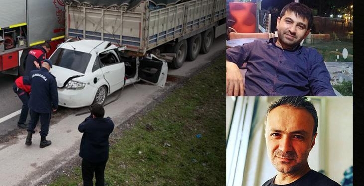 Cenazeye giderken feci kaza! TIR’a çarpan otomobildeki 2 kişi hayatını kaybetti