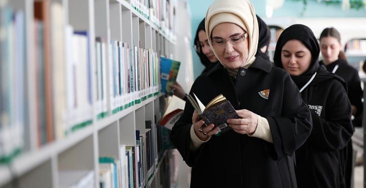 Emine Erdoğan: Kütüphane okulların kalbidir, ruhudur, can damarıdır