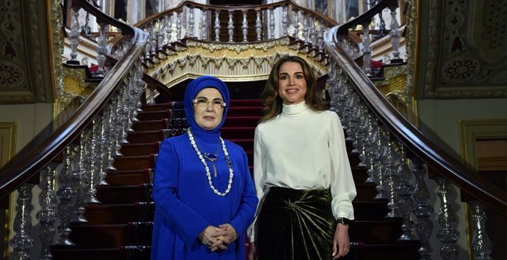 Emine Erdoğan, Ürdün Kraliçesi Rania ile bir araya geldi