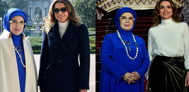Emine Erdoğan, Ürdün Kraliçesi Rania ile bir araya geldi
