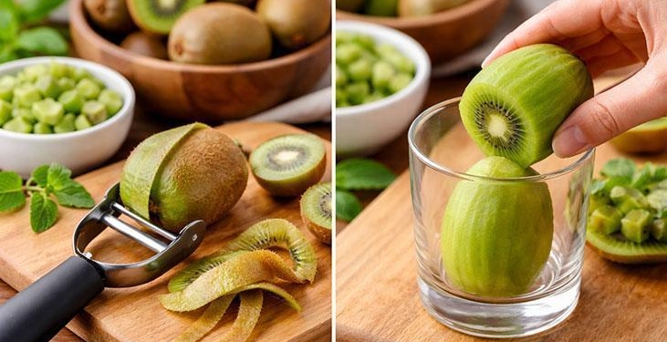 Kiviyi saniyeler içinde kabuğundan ayırıyor! Bir su bardağı işi çözüyor