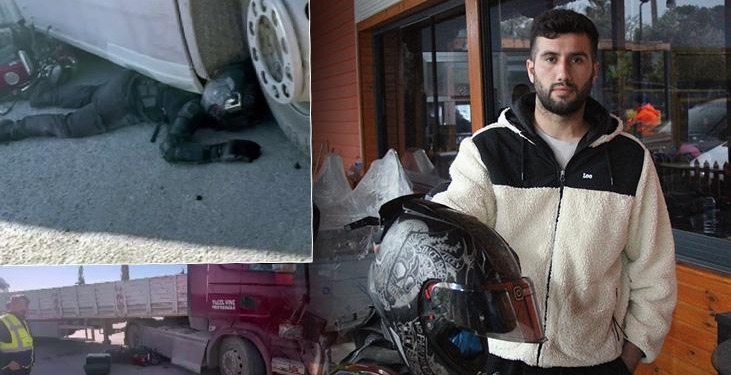 TIR’ın altında metrelerce sürüklendi, hayatta kaldı: Asfaltla burun burunaydım